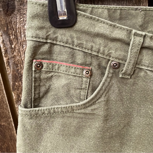 Naked & Famous Wm’s Raw Selvedge Army Green Duck Canvas Pants Sz 28 - Picture 8 of 15